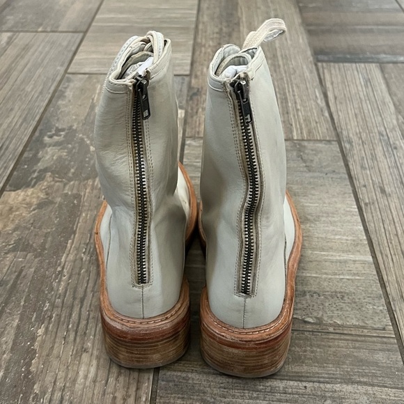 Free People Santa Fe Lace-Up Boot in Ecru size 8 - Picture 7 of 12